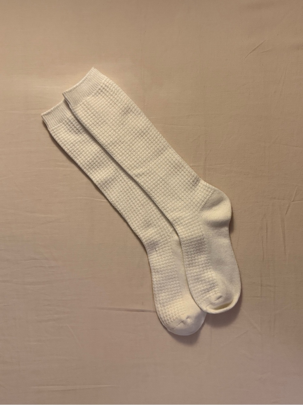 Cute White Knee-Length Socks | Soft & Comfy Everyday Basic